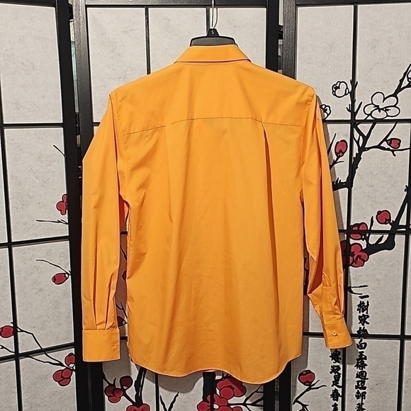 Foxcroft Wrinkle Free Classic Fit Orange Blouse Button Shirt Size 4‎ - Picture 4 of 4